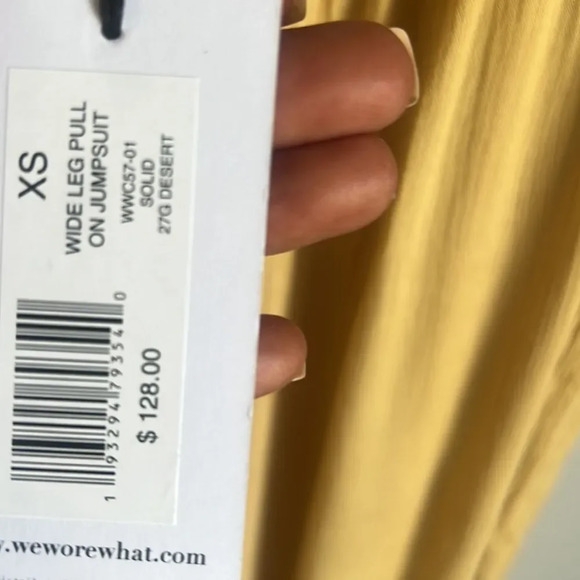 NEW we wore what wide leg pull on jumpsuit - Picture 7 of 13
